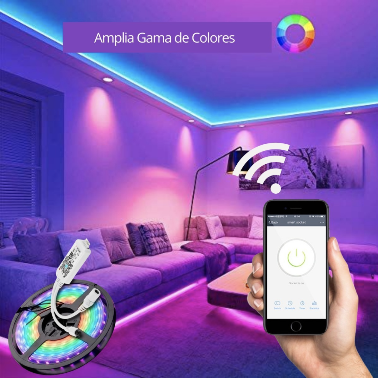 Miniatura 2 de CINTA LED RGB WIFI CON CONTROL